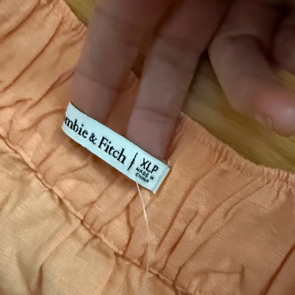 ABERCROMBIE & FITCH  Maxi Dress XLP‎ Orange NEW Casual Bohemian